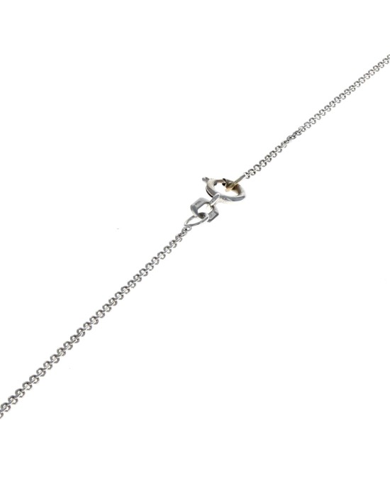 Diamond Cluster Halo Drop Necklace in White Gold